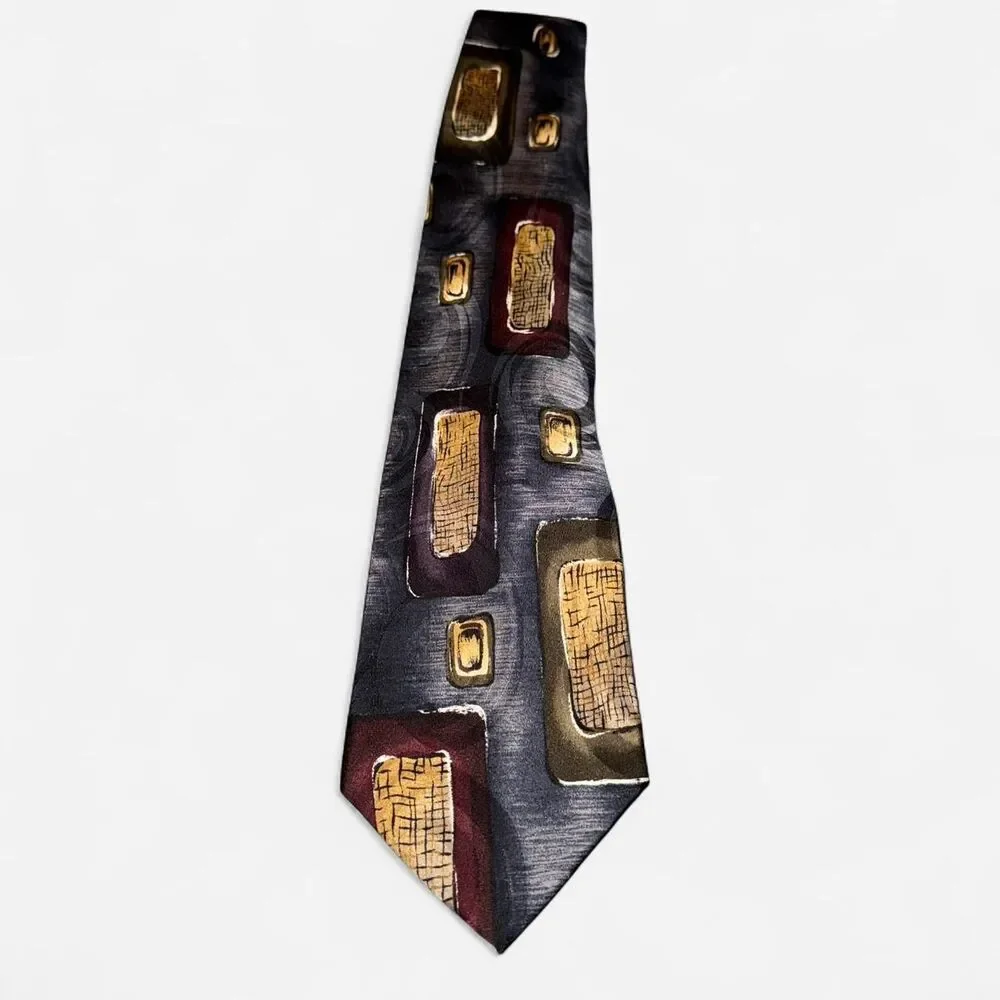 Vintage 90s Croft & Barrow Abstract Neck Tie